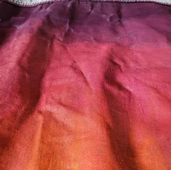 A coat jeans handmade painting sunset large refuge denim - Picture 5 of 7